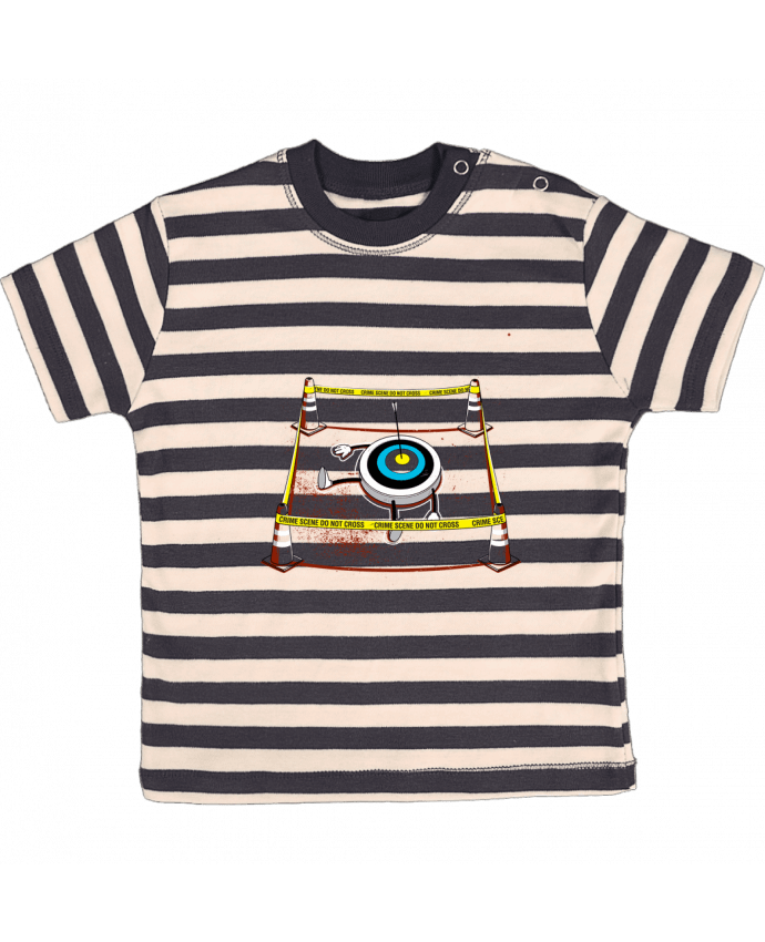 T-shirt baby with stripes Murdered by flyingmouse365