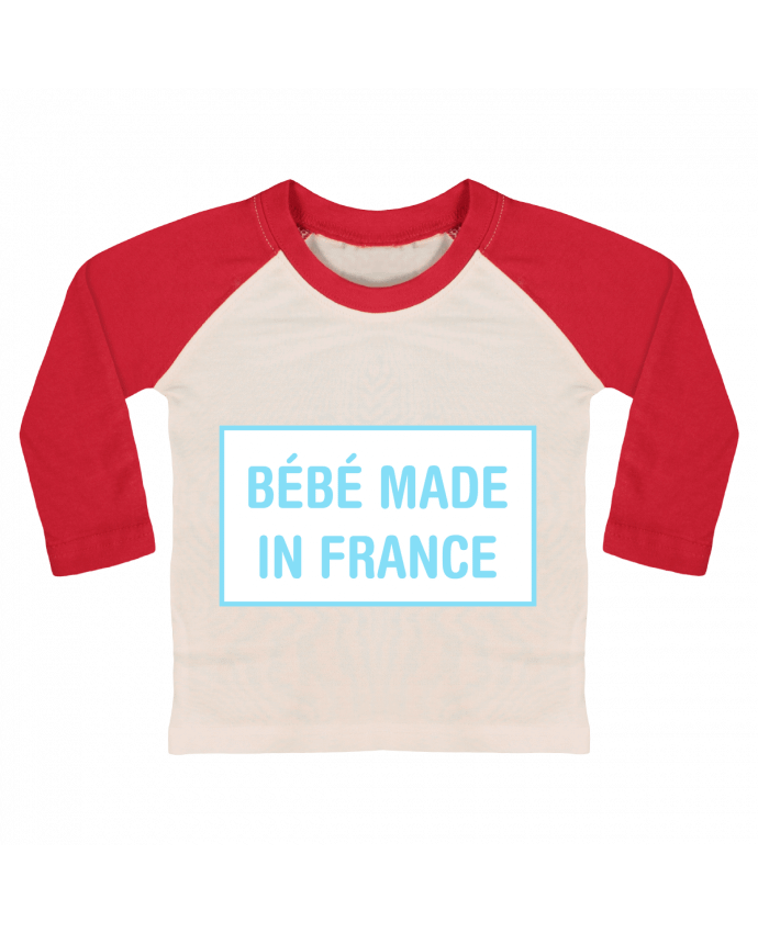 T-shirt baby Baseball long sleeve Bébé made in france by tunetoo