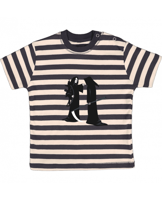 T-shirt baby with stripes Out of date by flyingmouse365
