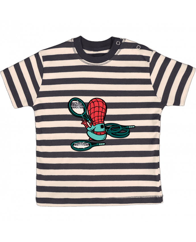 Camiseta Bebé a Rayas Sport Shop por flyingmouse365