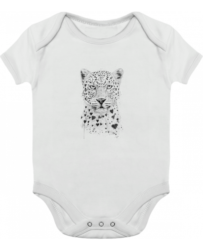 Body bébé manches contrastées lovely_leopard par Balàzs Solti