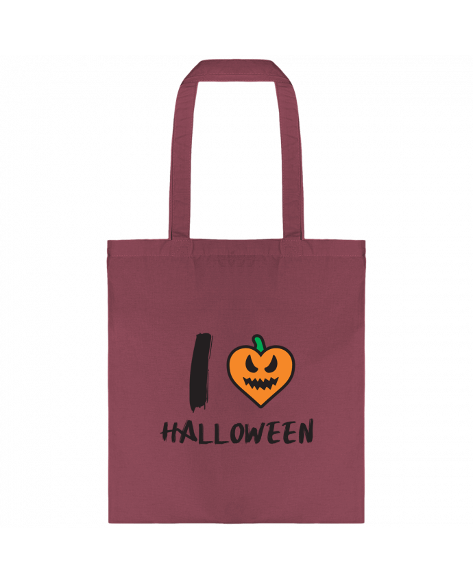 Tote Bag cotton I Love Halloween by tunetoo