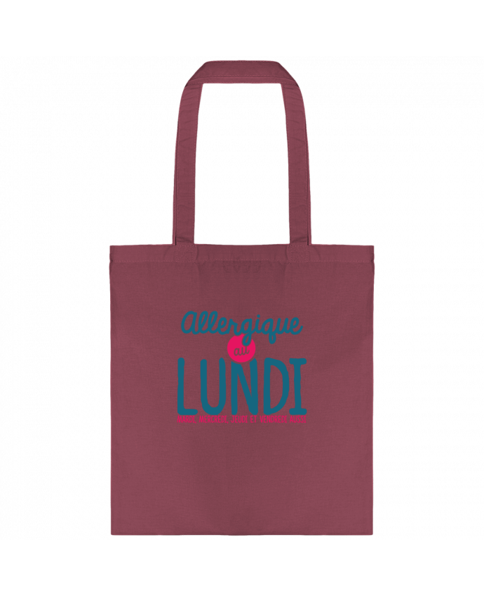 Tote-bag ALLERGIQUE AU LUNDI ... MAIS PAS QUE par PTIT MYTHO