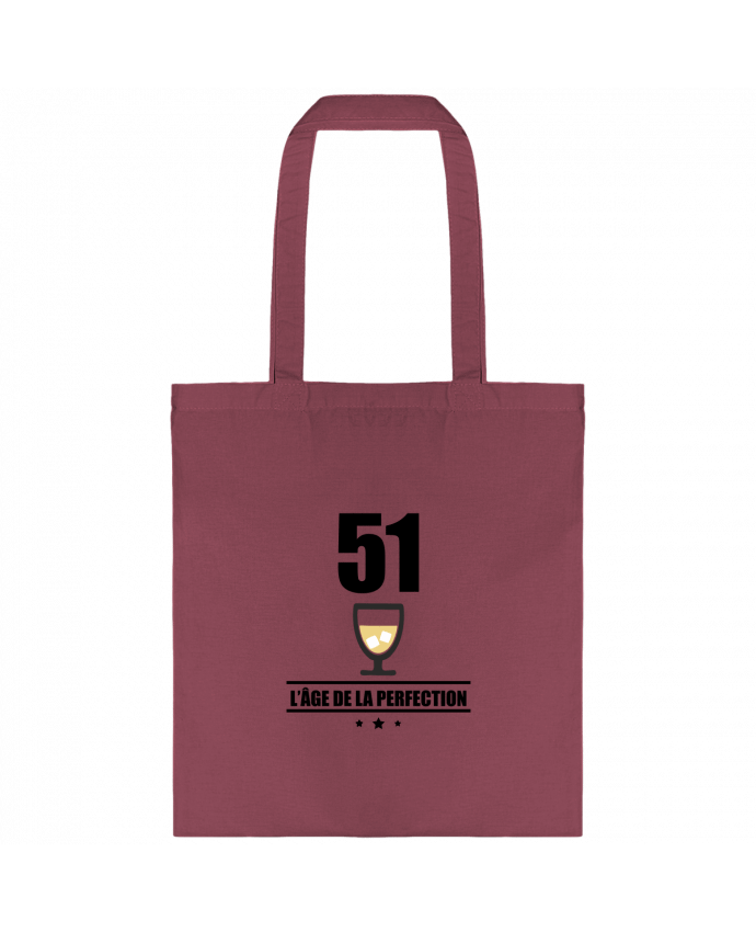 Tote-bag 51 ans, âge de la perfection, pastis, anniversaire par Benichan