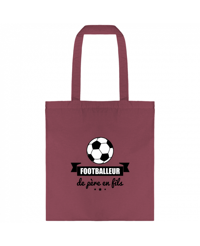 Tote-bag Footballeur de père en fils, foot, football par Benichan