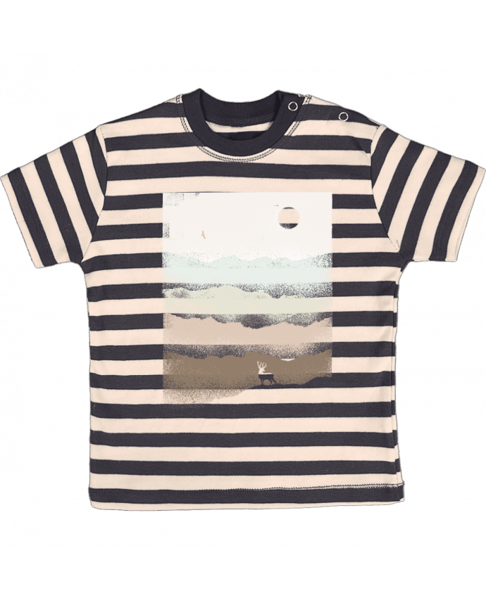 T-shirt baby with stripes Quietude by Florent Bodart