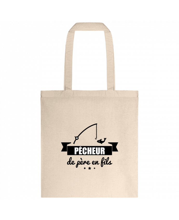 Tote-bag Pêcheur de père en fils, pêcheur, pêche par Benichan