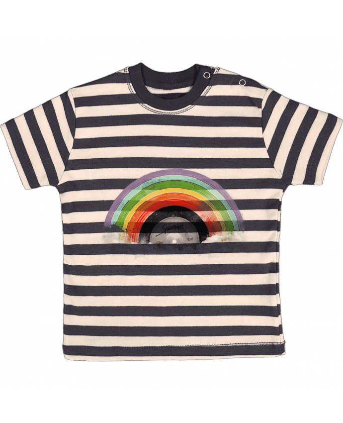 Camiseta Bebé a Rayas Rainbow Classics por Florent Bodart
