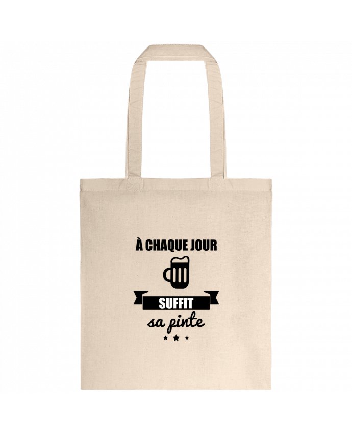 Tote-bag À chaque jour suffit sa pinte, bière, apéro, alcool par Benichan