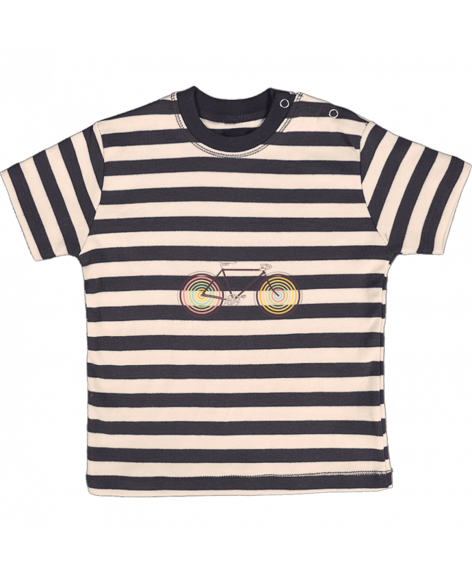 T-shirt baby with stripes Velocolor by Florent Bodart