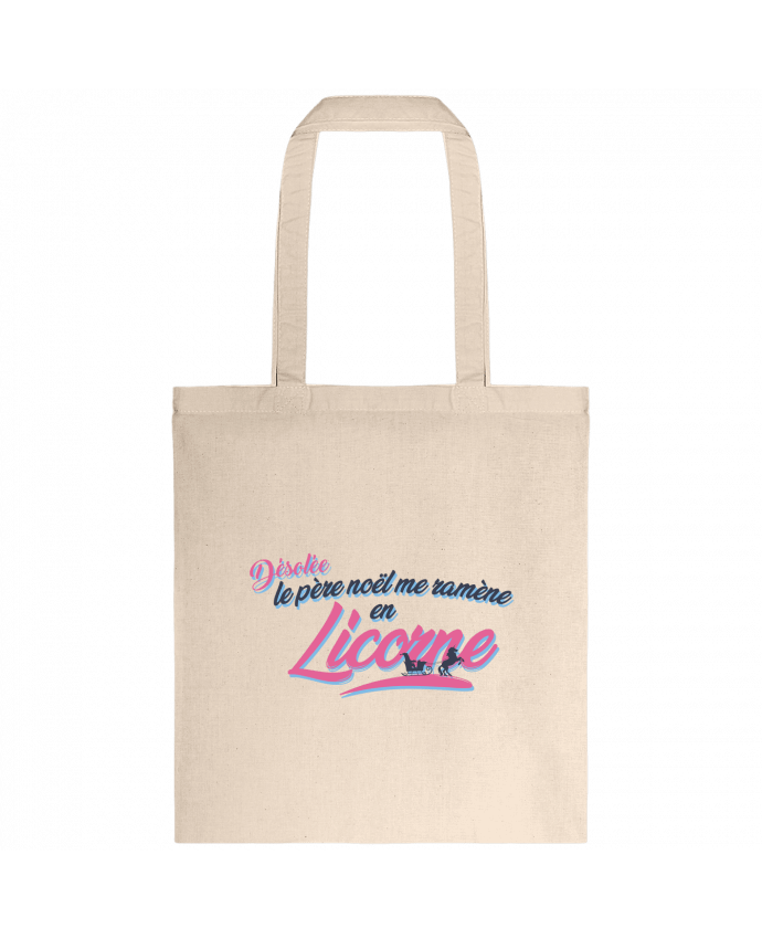 Tote-bag Le père noël me ramène en licorne par tunetoo