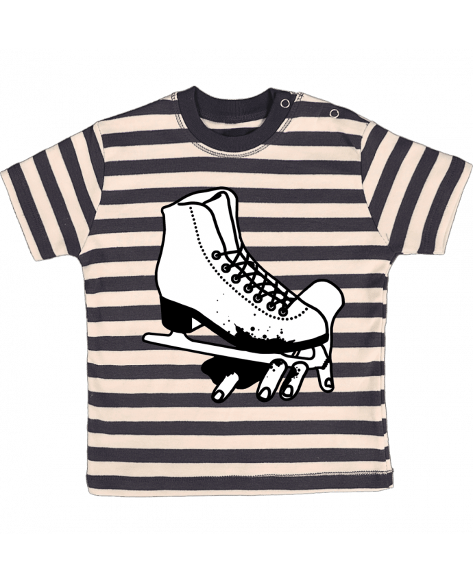 T-shirt baby with stripes Marché de Noël by tattooanshort