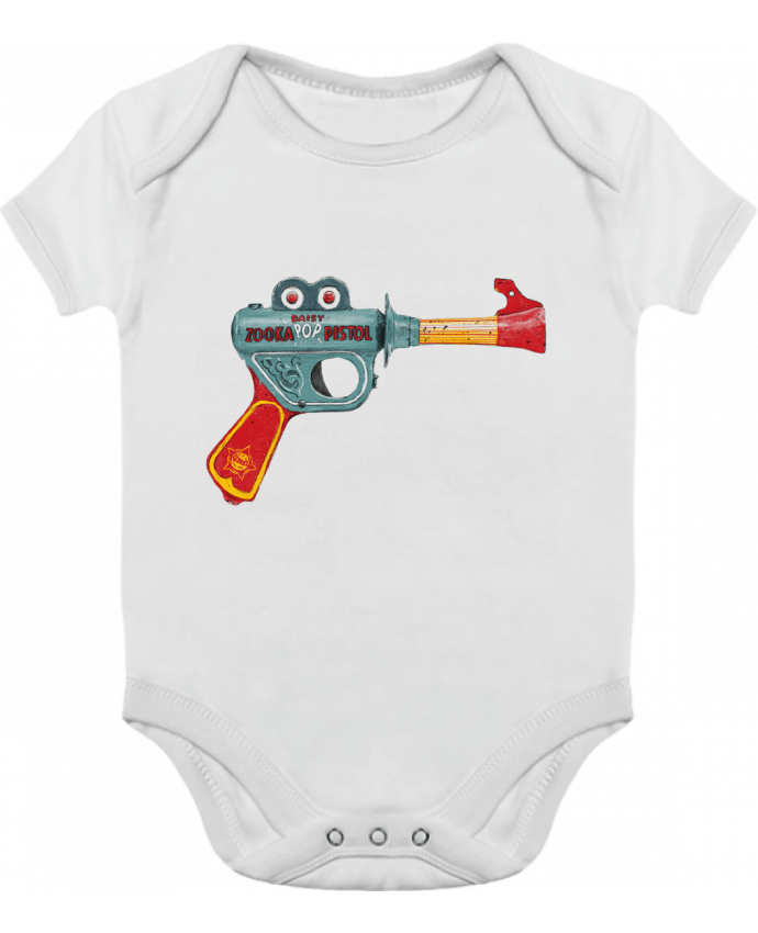 Body bébé manches contrastées Gun Toy par Florent Bodart