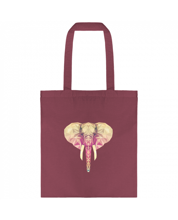 Tote-bag Elefante poligonal par color indigo