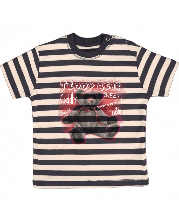 T-shirt baby with stripes Teddy Bear by MaZa
