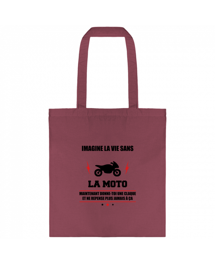 Tote-bag Imagine la vie sans la moto par Benichan