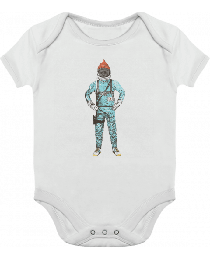 Body bébé manches contrastées Zissou in space par Florent Bodart