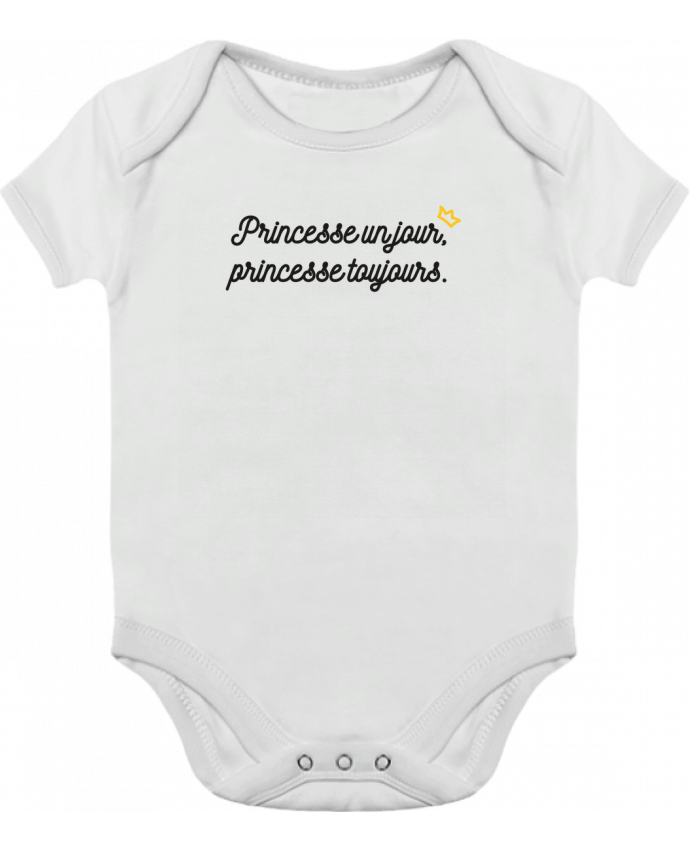 Baby Body Contrast Princesse un jour, princesse toujours by tunetoo