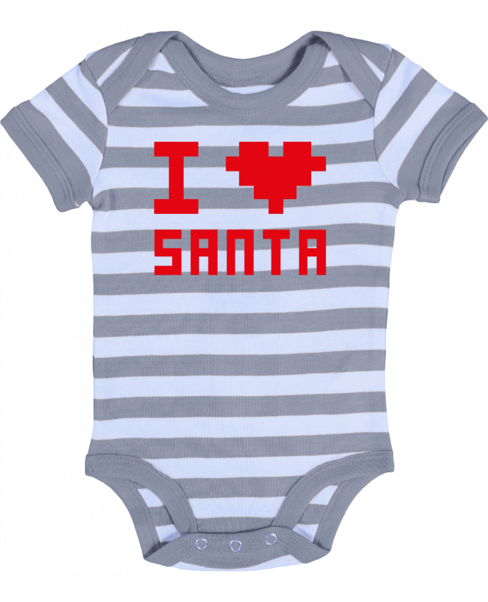 Baby Body striped I LOVE SANTA - tunetoo