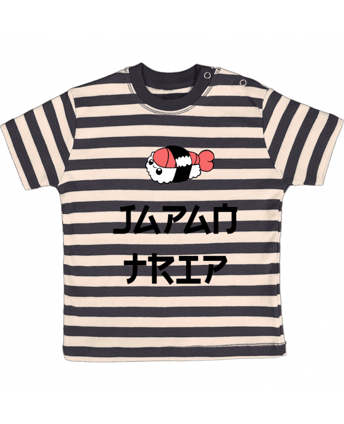 T-shirt baby with stripes Japan Trip by tunetoo