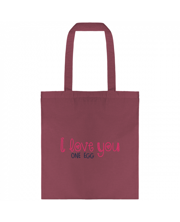 Tote-bag I love you one egg par tunetoo