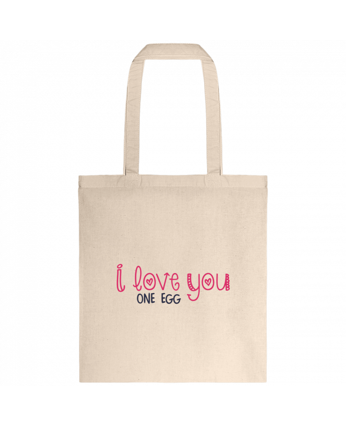 Tote-bag I love you one egg par tunetoo