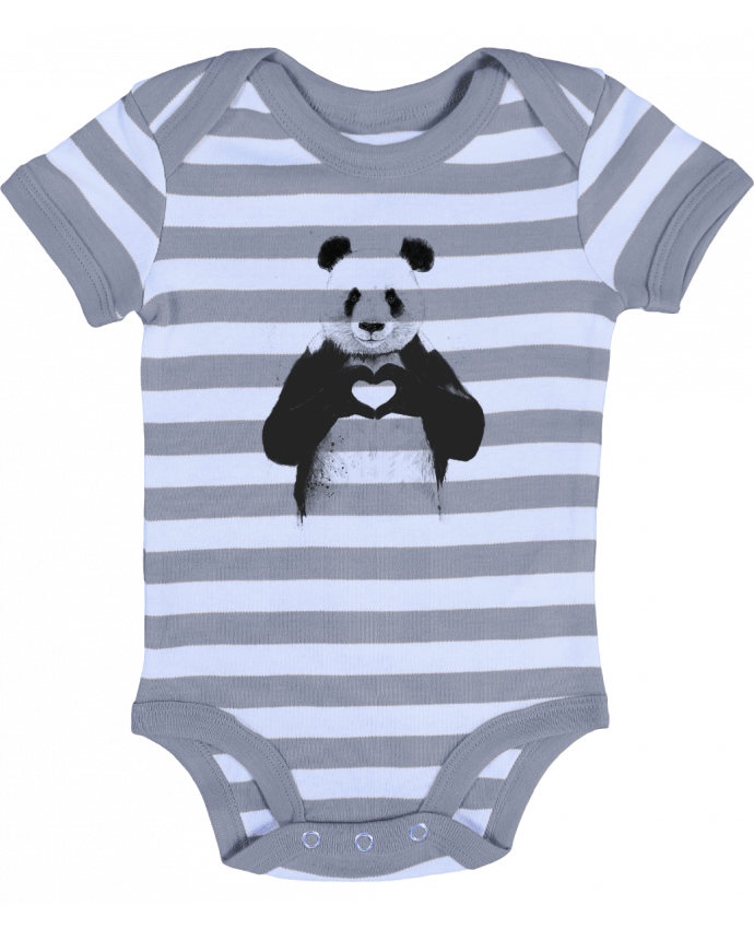 Baby Body striped All you need is love - Balàzs Solti