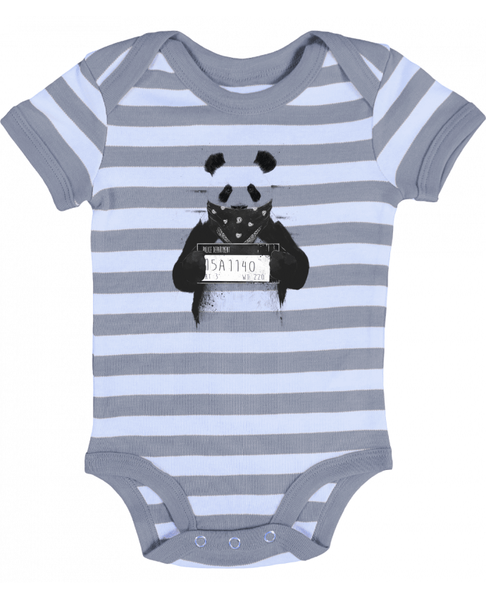 Baby Body striped Bad panda - Balàzs Solti