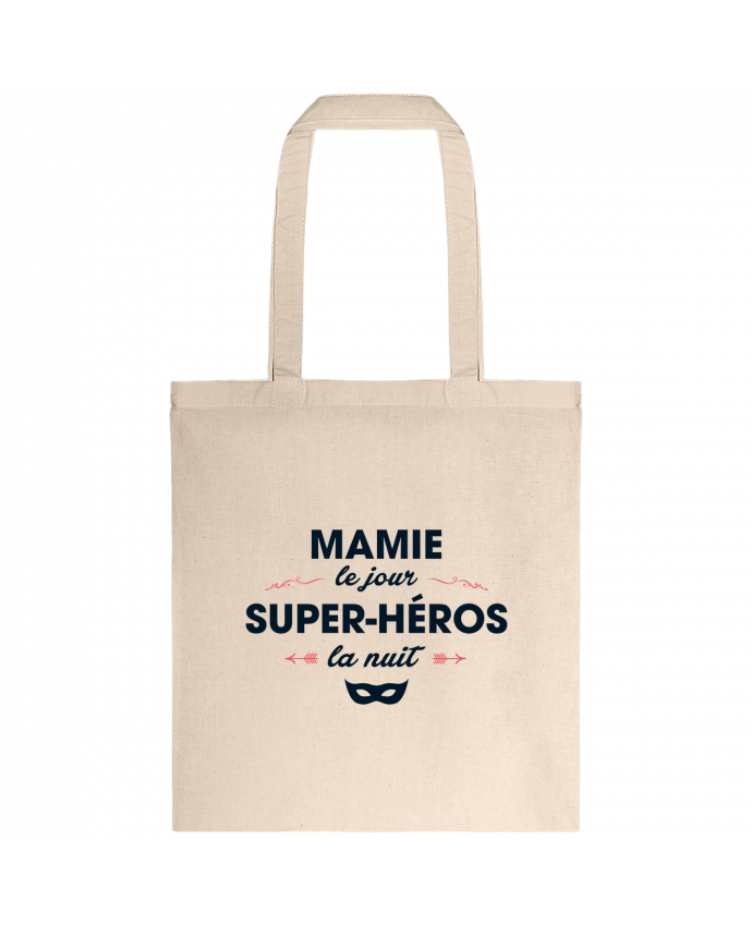 Tote-bag Mamie le jour, super-héros la nuit par tunetoo