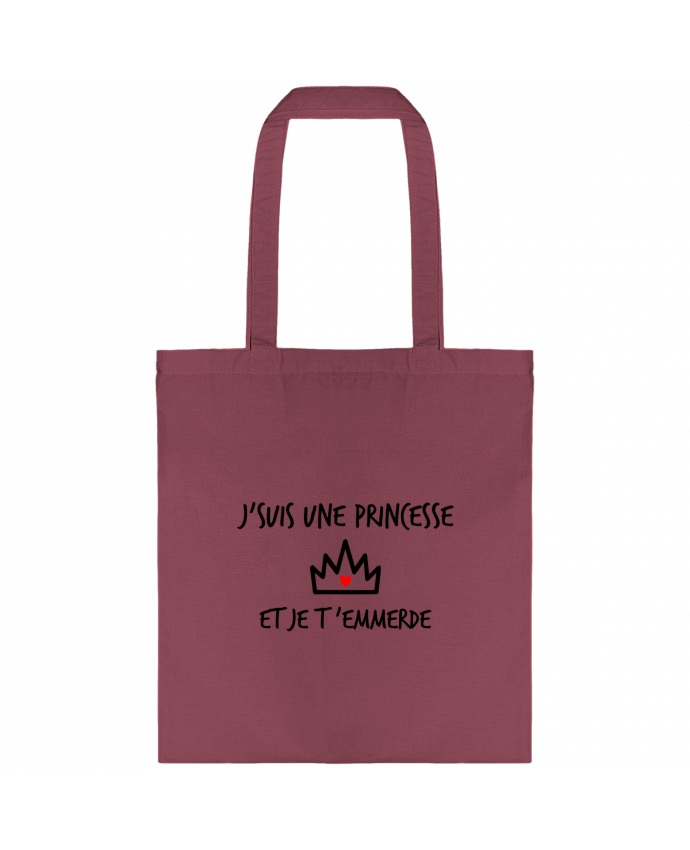 Tote-bag J'suis une princesse et je t'emmerde par Benichan