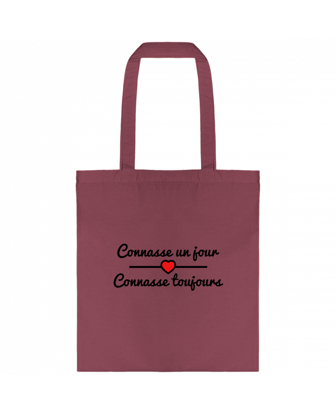 Bolsa de Tela de Algodón Connasse un jour, connasse toujours por Benichan