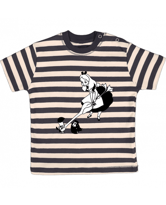 T-shirt baby with stripes Alice by tattooanshort