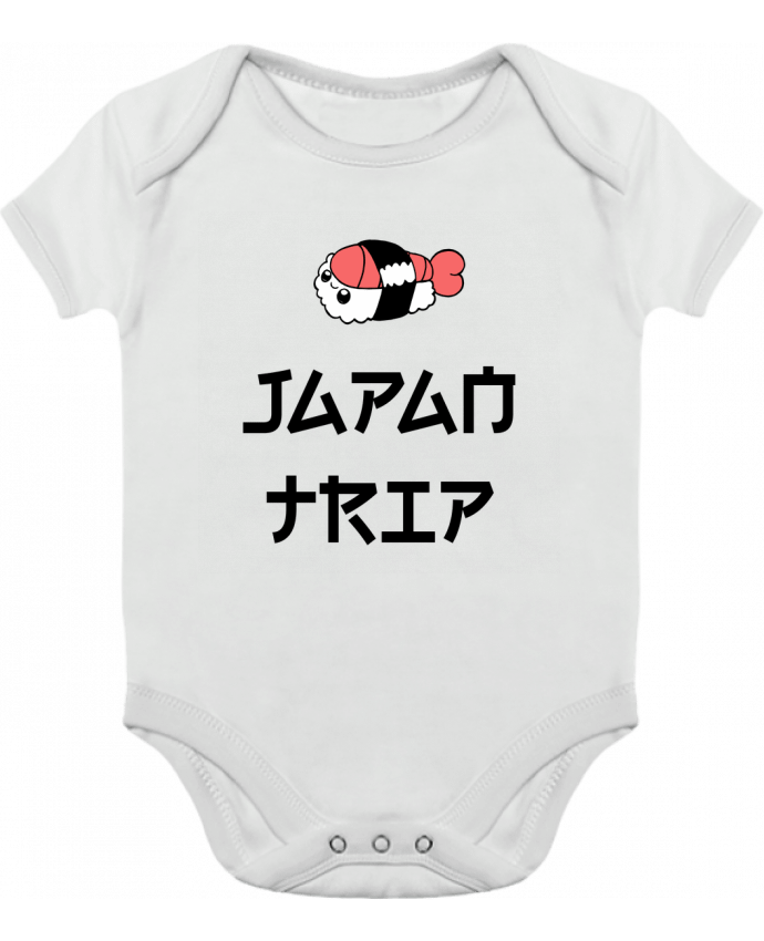 Body bébé manches contrastées Japan Trip par tunetoo
