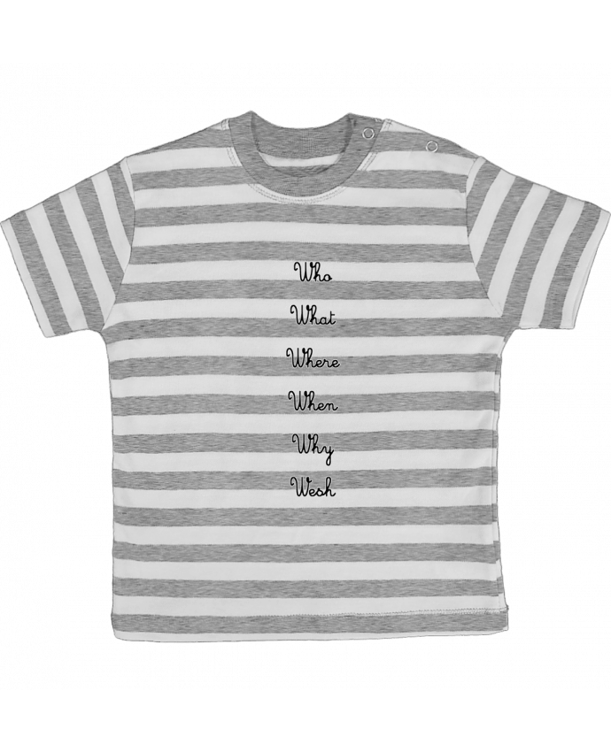 Tee-shirt bébé à rayures 5W par tattooanshort