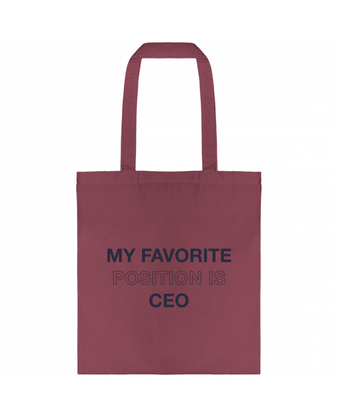 Tote-bag My favorite position is CEO par tunetoo