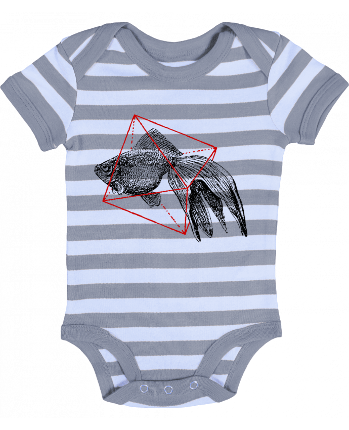 Baby Body striped Fish in geometrics II - Florent Bodart