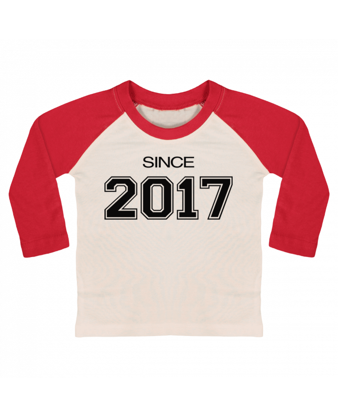 Camiseta Bebé Béisbol Manga Larga Since 2017 por justsayin