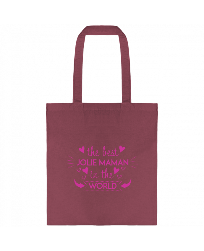 Tote Bag cotton Jolie maman pink by Agence Fishing Cat