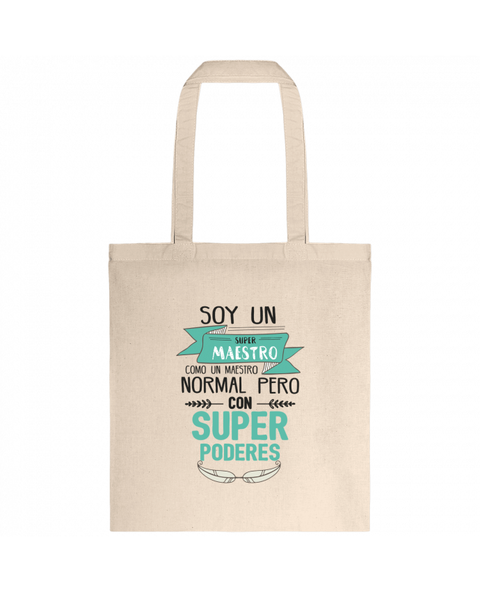 Tote-bag Soy un super maestro par tunetoo