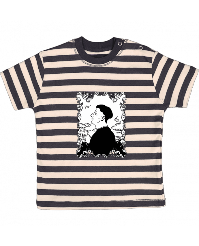 Camiseta Bebé a Rayas Godefroy de montmirail por tattooanshort