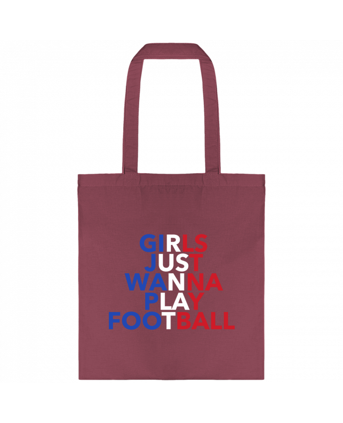 Tote-bag Girls just wanna play football par tunetoo