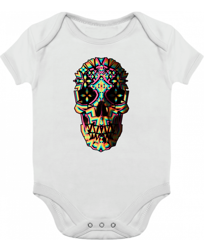 Body Bebé Contraste Skull Geo por ali_gulec