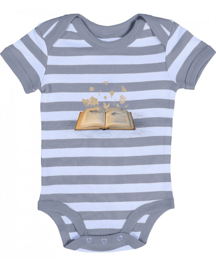 Baby Body striped Words take flight - Florent Bodart