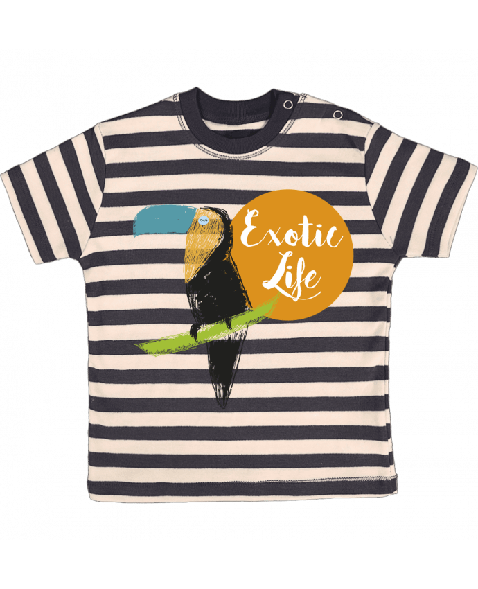 Camiseta Bebé a Rayas TOUCAN por IDÉ'IN