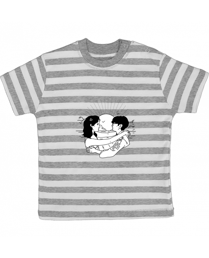 Tee-shirt bébé à rayures Moonrise Kingdom par tattooanshort