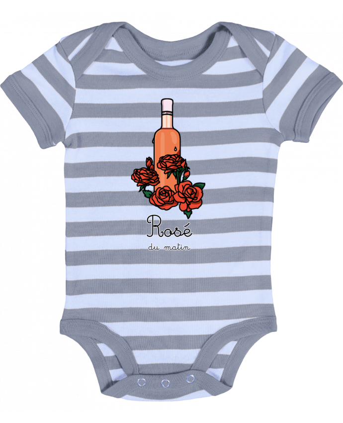 Baby Body striped Rosé du matin - tattooanshort