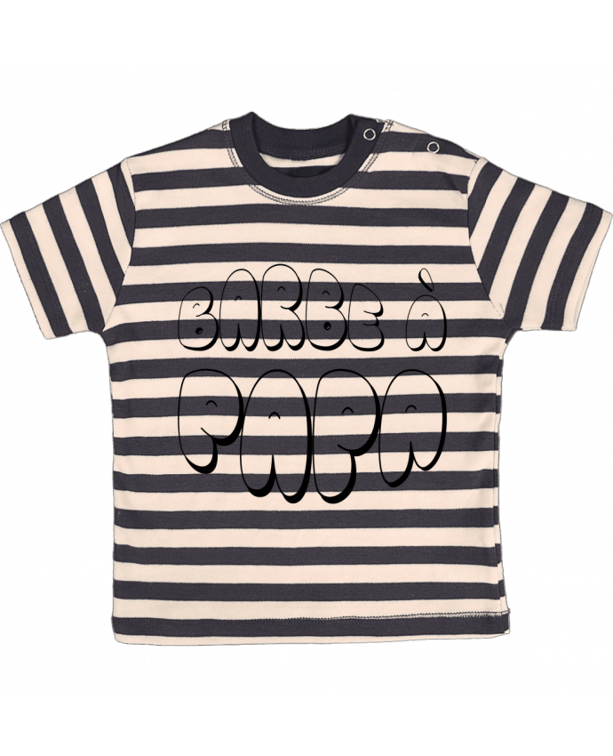 T-shirt baby with stripes Barbe à Papa by tunetoo