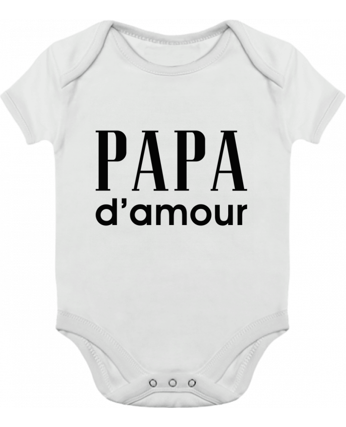 Body Bebé Contraste Papa d'amour por tunetoo