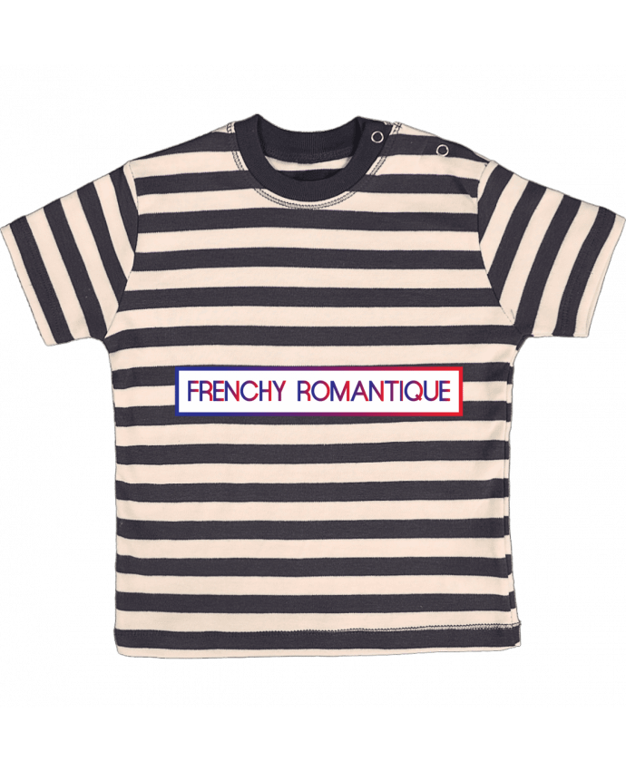 Tee-shirt bébé à rayures Frenchy romantique par tunetoo
