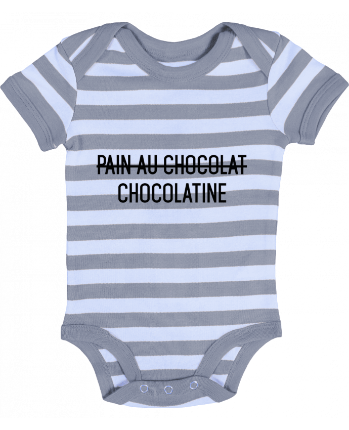 Body Bebé a Rayas Chocolatine - tunetoo